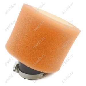 Фильтр воздушный для питбайка d-45mm 45град оранжевый