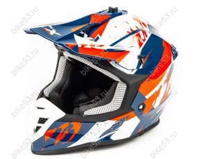 Шлем GTX 633 (кросс)  BLUE/RED WHITE L (ML 14094)