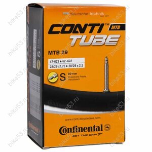 Камера 29х1,75-2,5   (47/62-622)  02-0182191 CONTINENTAL F/V с резьбой 60мм