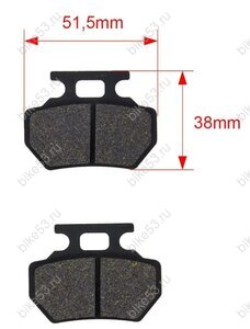 Колодки дискового тормоза (пер/зад) KAYO BULL 2B/2C/3C, задние PREDATOR, MINI BULL