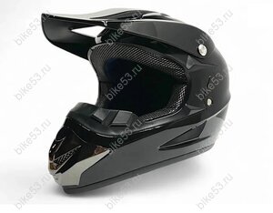 Шлем RH-125 (кросс) черный глянцевый XS