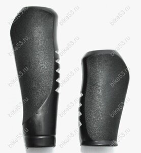 Грипсы TT SZ-090A эргоном.черные 130мм+95мм
