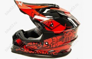 Шлем GTX 632S (детский кросс) BLACK /RED M (ML 015548)