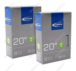 Камера 20х1,10-1.50 28/40-406, Schwalbe AV6 IB AGV 40mm, 05-10413310 A/V