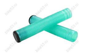Грипсы TT FX-170 бирюзовый с блёстками с барендами 170мм  арт:591247