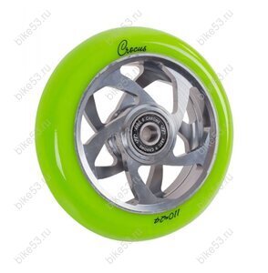 Колесо TT CROCUS, X-Treme 110*24мм, green/зелёный ABEC 9, арт:354892/NN010302
