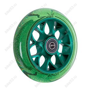 Колесо TT DILL X-Treme 110*24мм, green/зелёный ABEC 9, арт:888801/NN010293
