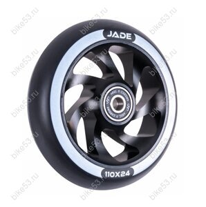 Колесо TT JADE X-Treme 110*24мм, black/чёрный-белый ABEC 9, арт:393064/NN013037