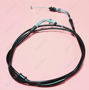 Трос газа (с резьбой) 139QMB 50/80см3  L=2100мм (ML 3960)