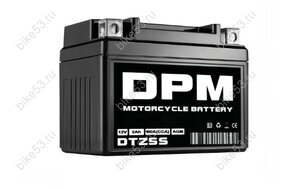 Аккумулятор 12в  5а/ч (100A) YTZ5S  (CT1205.2,YTX4L-BS,YTZ5S)DPM