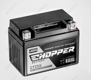 Аккумулятор 12в  5а/ч  CTZ5S 120(A) CCA CHOPPER